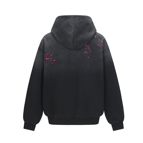 Destruction of hoodies and sweatshirts