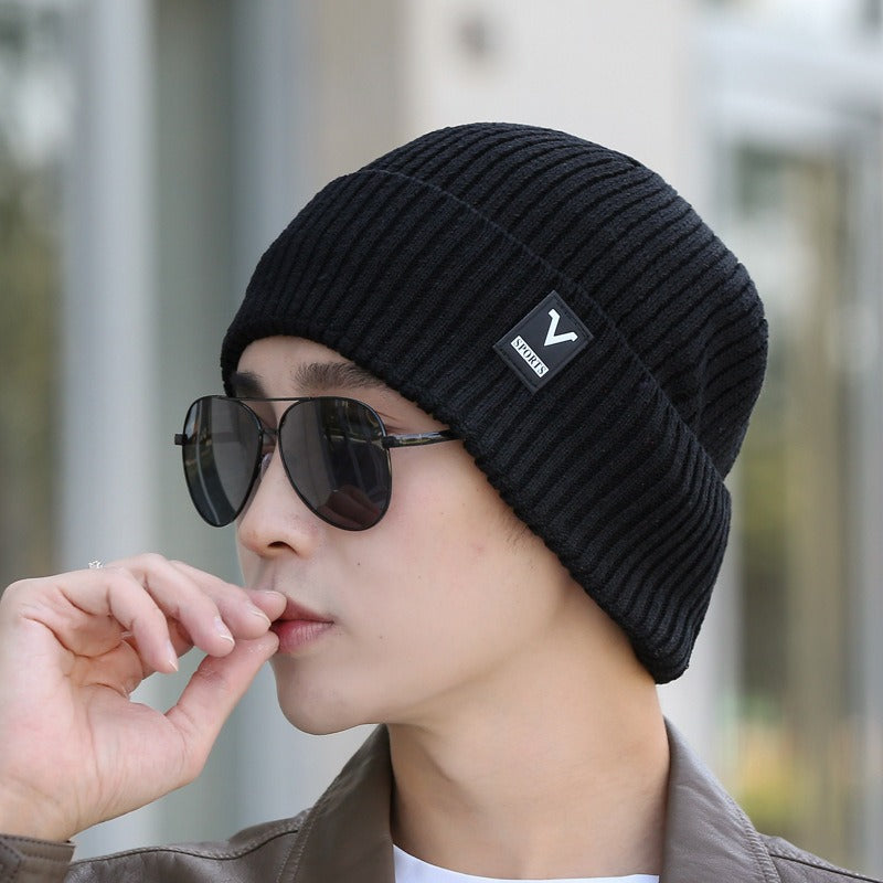 Winter Warm Thickened Knitted Cap Men And Women 