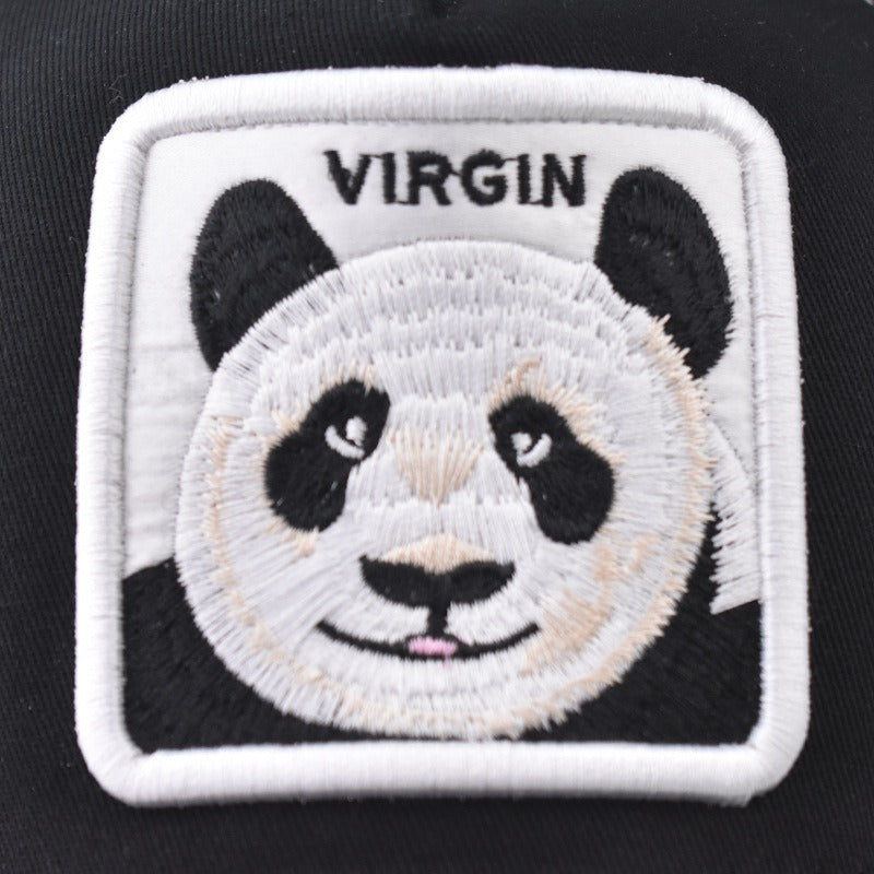 Thickened Panda Embroidered Mesh Baseball Cap for Men & Women