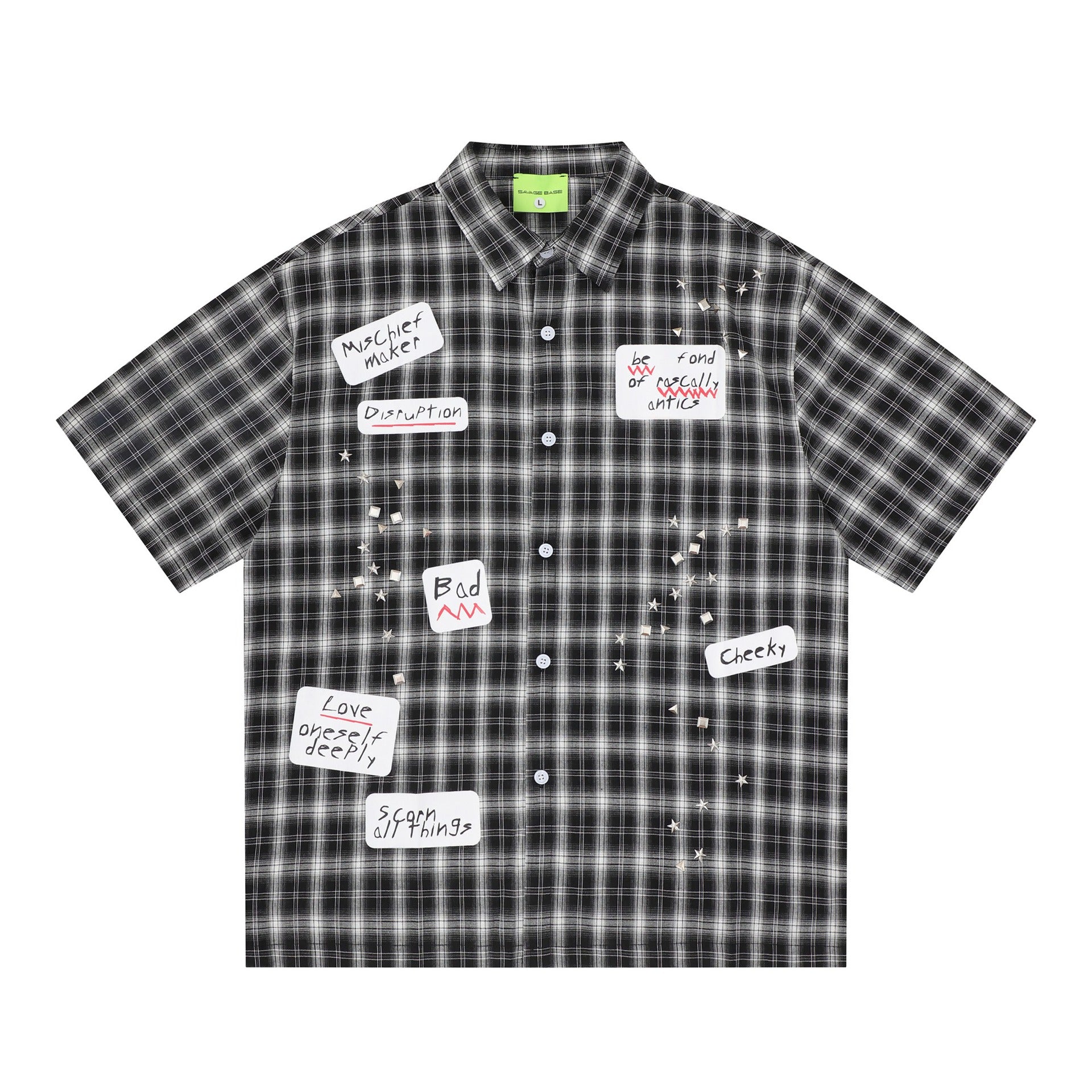 Plaid shirt T-shirt